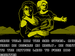 The Dark (ZX Spectrum) screenshot: The story IV.