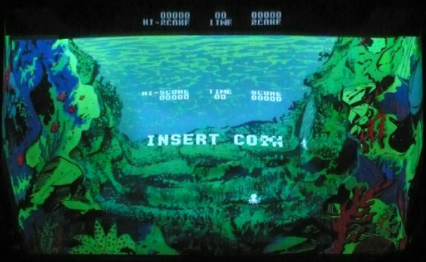 Blue Shark (Arcade) screenshot: Photo of a real machine