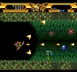 Lords of Thunder (TurboGrafx CD) screenshot: Cave entrance