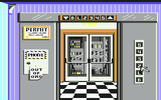 Where in Time Is Carmen Sandiego? (Commodore 64) screenshot: Please select floor