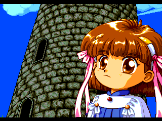 Madō Monogatari I (TurboGrafx CD) screenshot: Arle, the heroine