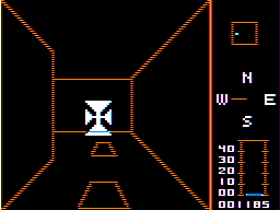 Androne (TRS-80 CoCo) screenshot: Finding a power unit