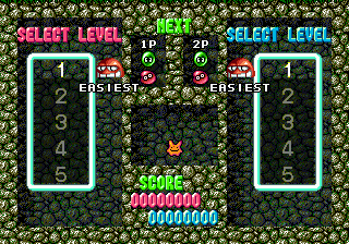 Dr. Robotnik's Mean Bean Machine (Genesis) screenshot: Two-player mode