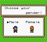 Harvest Moon 2 GBC (Game Boy Color) screenshot: Choose your gender.