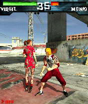 One (N-Gage) screenshot: Fighting under the bridge. No trolls involved.