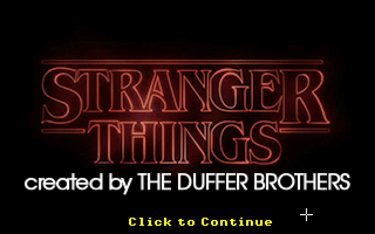 Stranger Things: Chapter One - The Search for Will Byers (Windows) screenshot: Title Screen