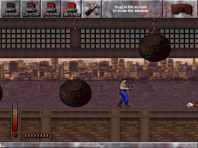 Private Investigator (Windows) screenshot: Falling wrecking balls