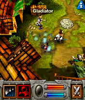 The Roots: Gates of Chaos (N-Gage) screenshot: Tiny square inside of the town.