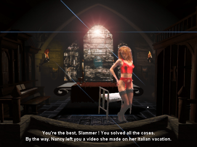 Private Investigator (Windows) screenshot: If you solve all cases you'll be treated to a striptease