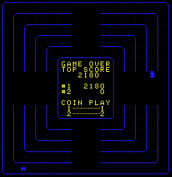 Crash (Arcade) screenshot: Game over