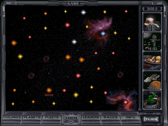 Master of Orion II: Battle at Antares (Windows) screenshot: The game itself