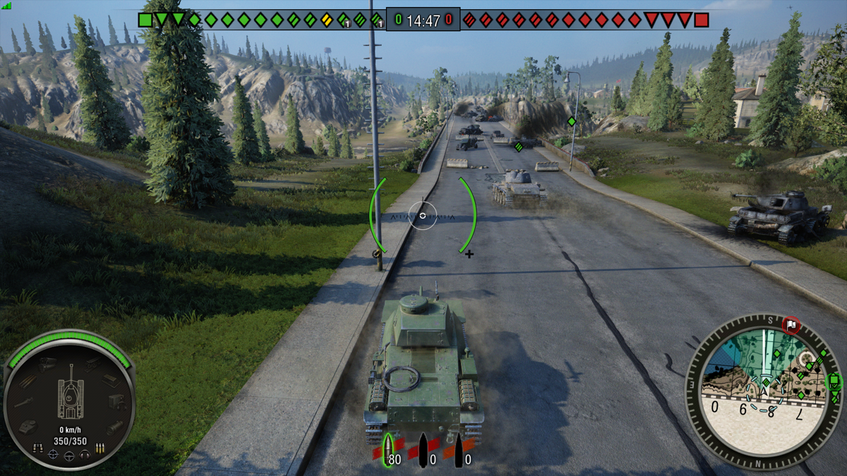 World of Tanks: Xbox 360 Edition (Xbox One) screenshot: This is the new map Liberty Falls