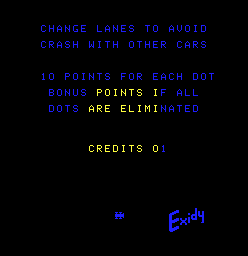 Crash (Arcade) screenshot: Introduction mode