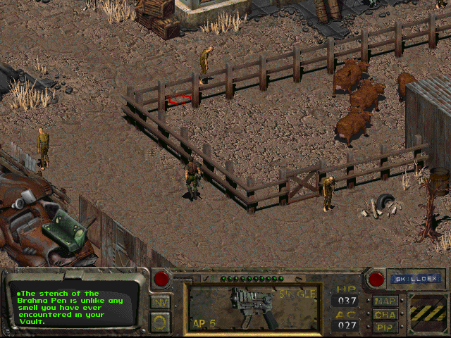 Fallout (Demo Version) (Windows) screenshot: The city