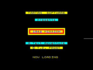 1942 Mission (ZX Spectrum) screenshot: Title Screen