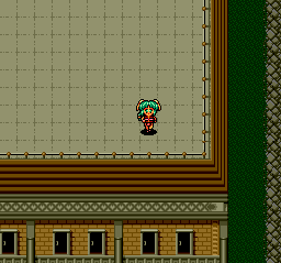 Megami Tengoku (TurboGrafx CD) screenshot: Alone on the roof
