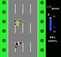 Screenshot of MotoRace USA (NES, 1983) - MobyGames