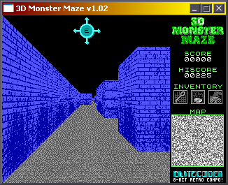 3D Monster Maze (Windows) screenshot: Starting the game.