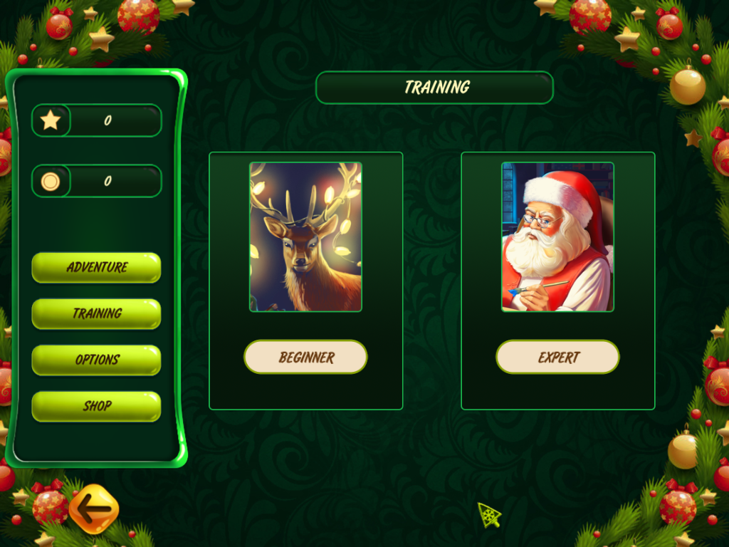 Santa's Toy Factory: Nonograms (Windows) screenshot: Training levels