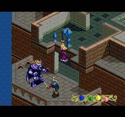 Götzendiener (TurboGrafx CD) screenshot: At this point you are sure you are going to play as this knight...