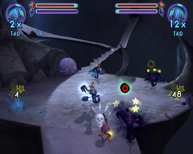 Crash: Mind over Mutant (PlayStation 2) screenshot: Got some new mutants here