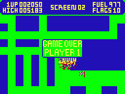 Karma Carzy (Dragon 32/64) screenshot: Game over