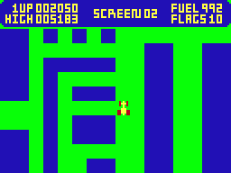 Screenshot of Karma Carzy (Dragon 32/64, 1985) - MobyGames