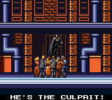 Batman Returns (Game Gear) screenshot: Yes, Batman did it!