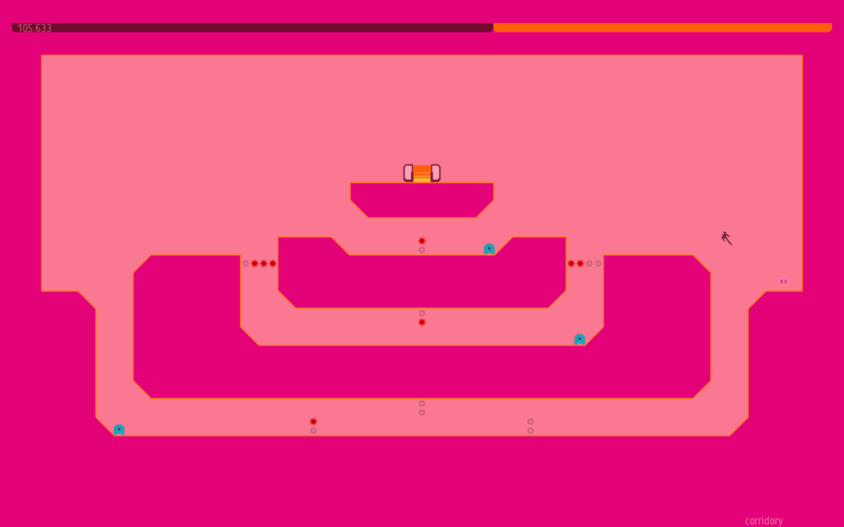 N++ (Windows) screenshot: Only a few more jumps to the exit