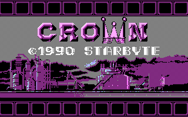 Crown (DOS) screenshot: Title screen (CGA)