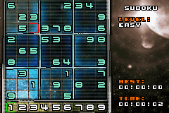 Games Explosion! (Game Boy Advance) screenshot: Sudoku