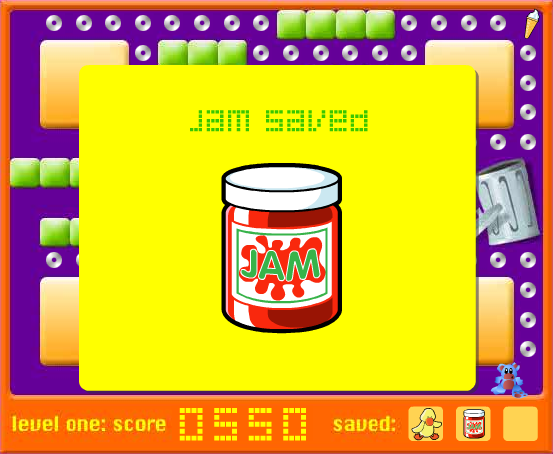 Bandit Bites (Browser) screenshot: He could just buy a new jar and save the effort.