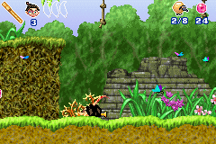 Tak and the Power of Juju (Game Boy Advance) screenshot: I took too much damage and lost a life...