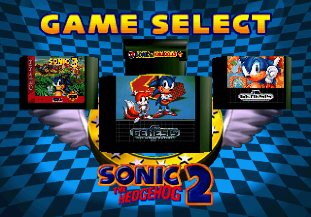 Sonic Jam (SEGA Saturn) screenshot: Game Select