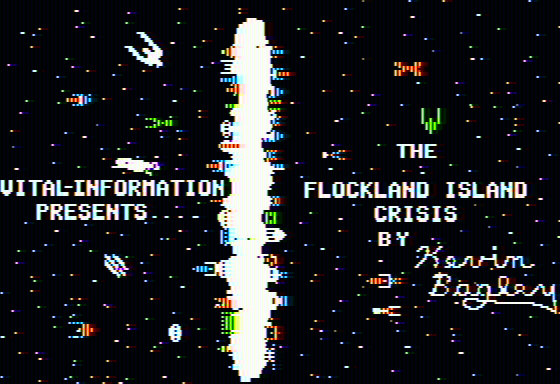 Flockland Island Crisis (Apple II) screenshot: Title screen