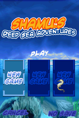 Shamu's Deep Sea Adventures (Nintendo DS) screenshot: Profile Selection