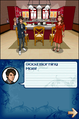 Jonas (Nintendo DS) screenshot: Here we meet Denise, beloved mother to the Jonas brothers