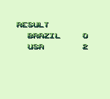 Elite Soccer (Game Boy) screenshot: The final results.