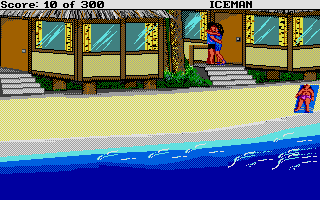 Code-Name: Iceman (Atari ST) screenshot: Falling in love with Stacy.