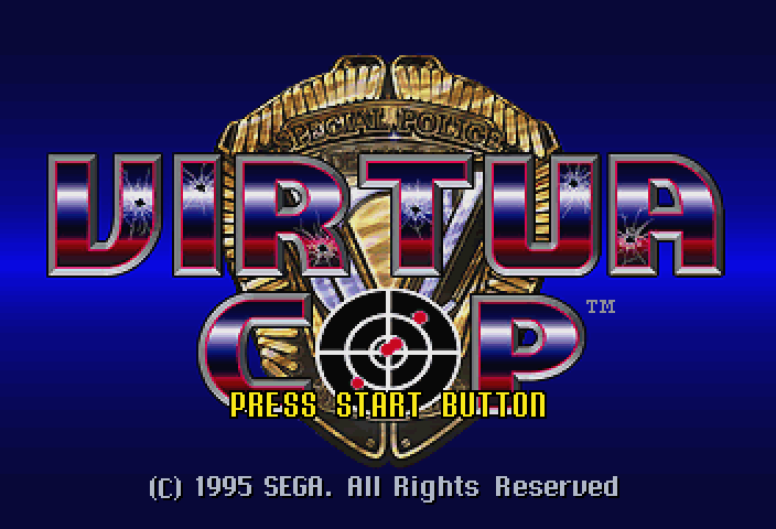 Virtua Cop (SEGA Saturn) screenshot: Title