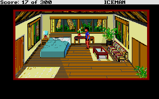 Code-Name: Iceman (Atari ST) screenshot: Stacy's cabin.