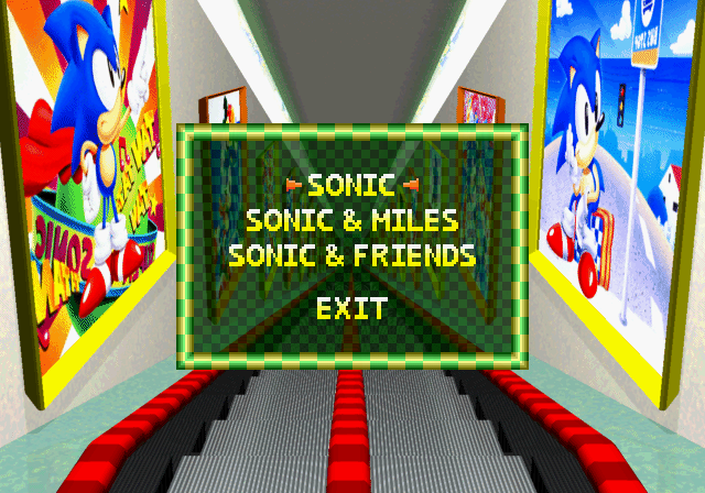 Sonic Jam (SEGA Saturn) screenshot: Art Gallery