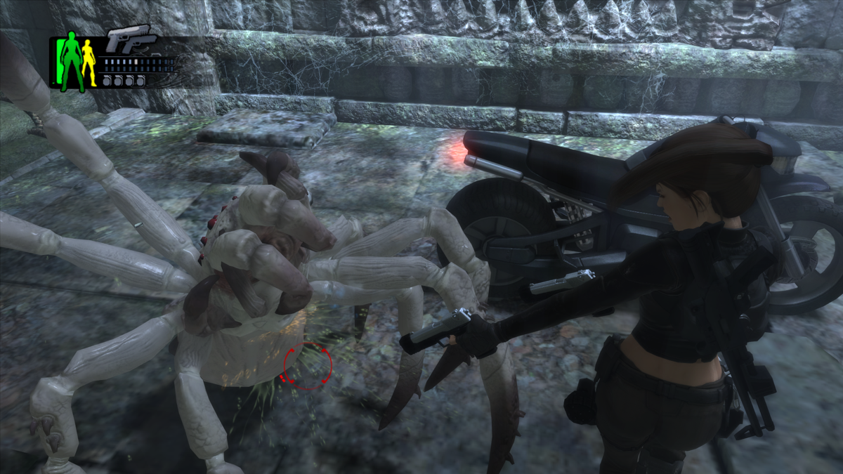 Tomb Raider: Underworld (Windows) screenshot: Ugly giant spider
