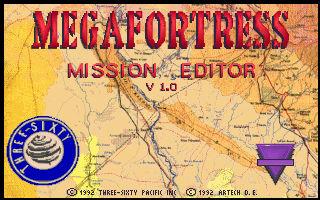 Megafortress Mega Pak (DOS) screenshot: Included mission editor