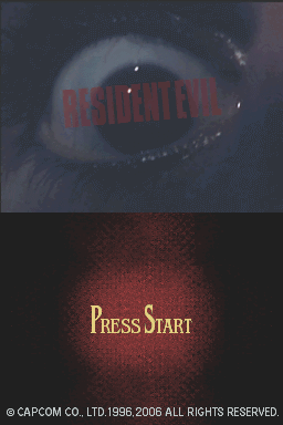 Resident Evil: Deadly Silence (Nintendo DS) screenshot: Again, the title screen. And again: classic!