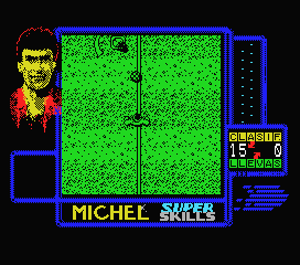 Michel Futbol Master + Super Skills (MSX) screenshot: I need to dribble around these "opponents".