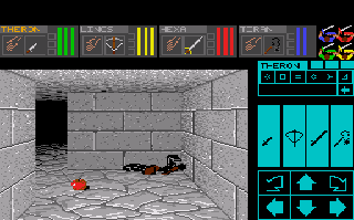 Dungeon Master: Theron's Quest (TurboGrafx CD) screenshot: an apple a day keeps the doctor... well...