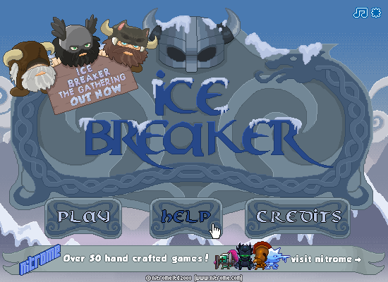 Icebreaker (Browser) screenshot: Updated title screen