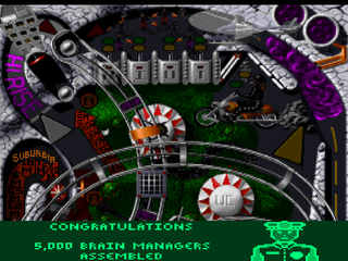 Extreme Pinball (PlayStation) screenshot: Urban Chaos top