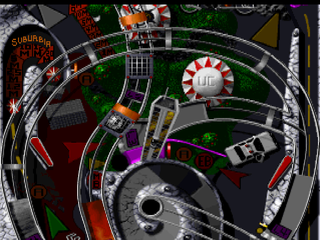 Extreme Pinball (PlayStation) screenshot: Urban Chaos middle track